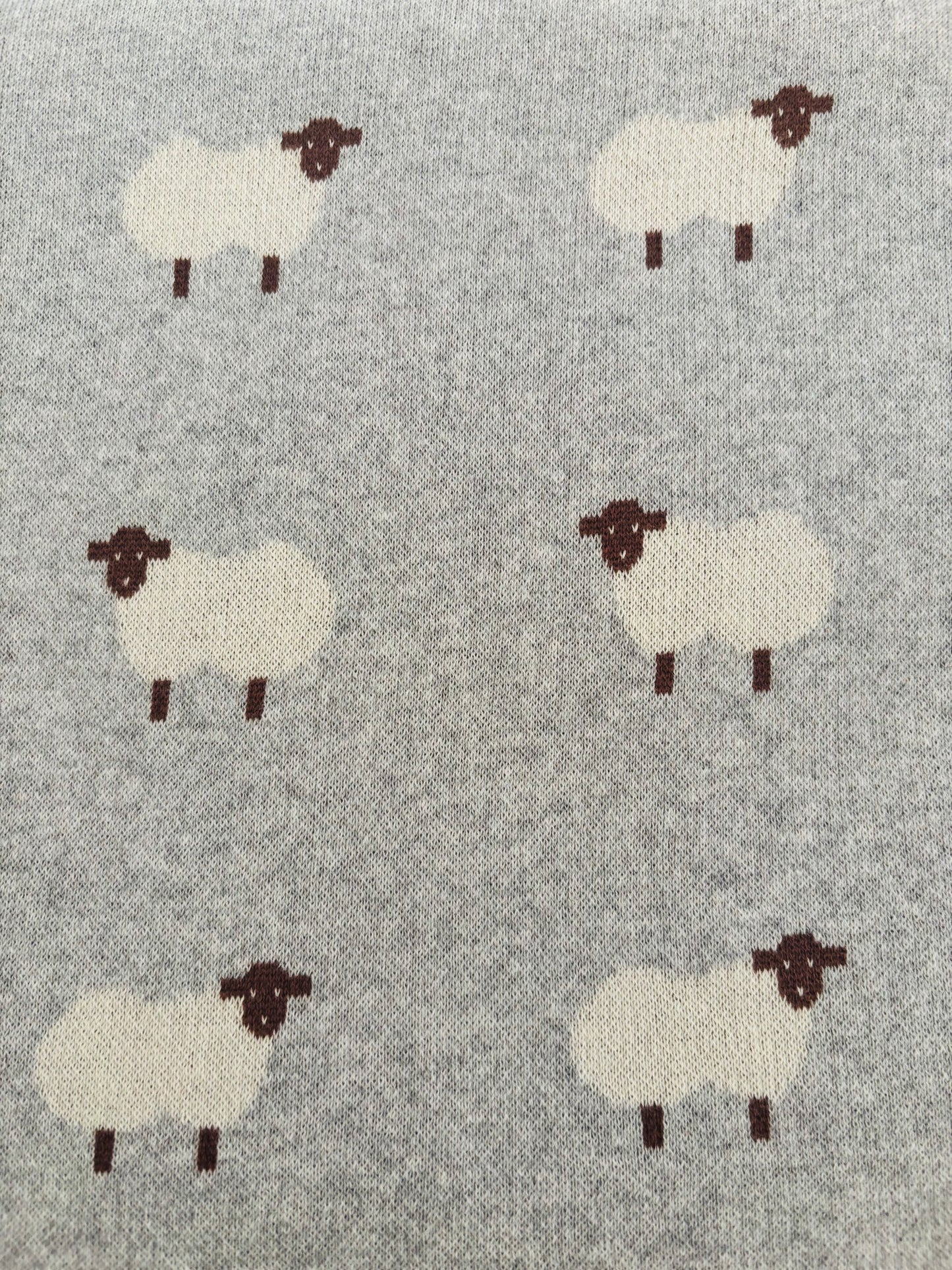 Grey Sheep Baby Blanket