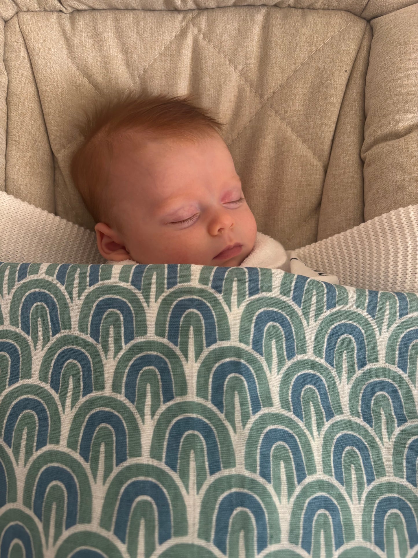 Cotton Muslin Swaddle - Ocean Dream