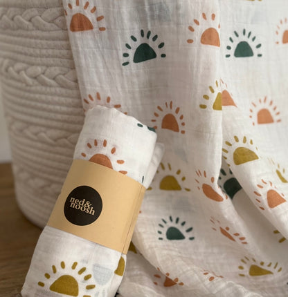 Cotton Muslin Swaddle - Sunshine