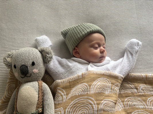 Cotton Muslin Swaddle - Earthy Rainbow
