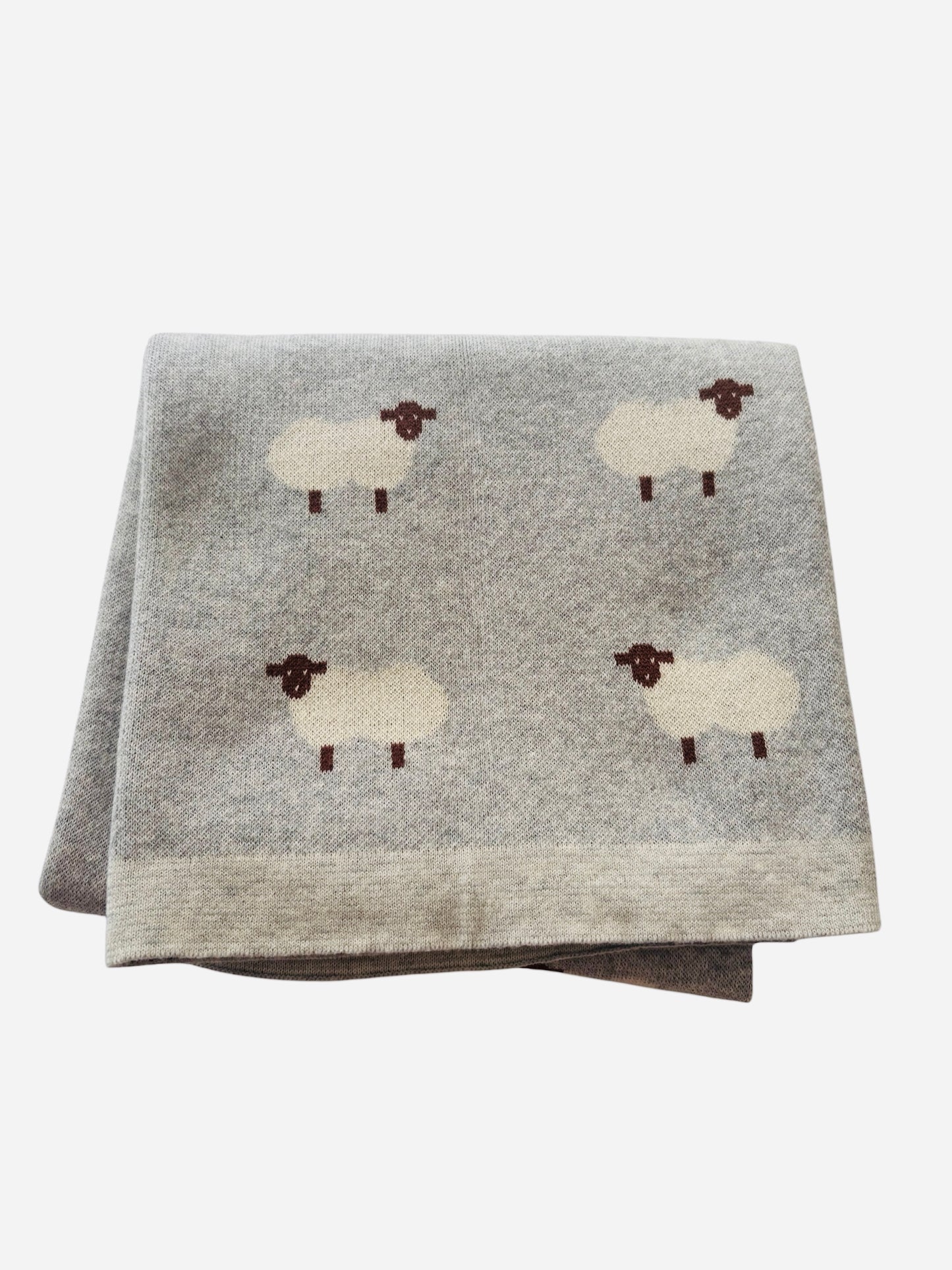 Grey Sheep Baby Blanket