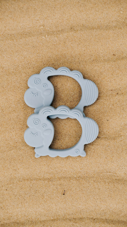 Sheep Silicone Teether - Ocean Mist
